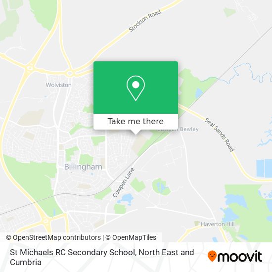 St Michaels RC Secondary School map