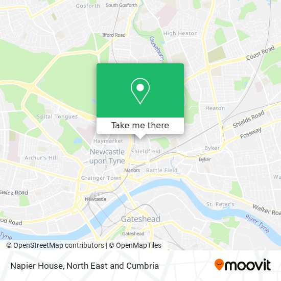 Napier House map