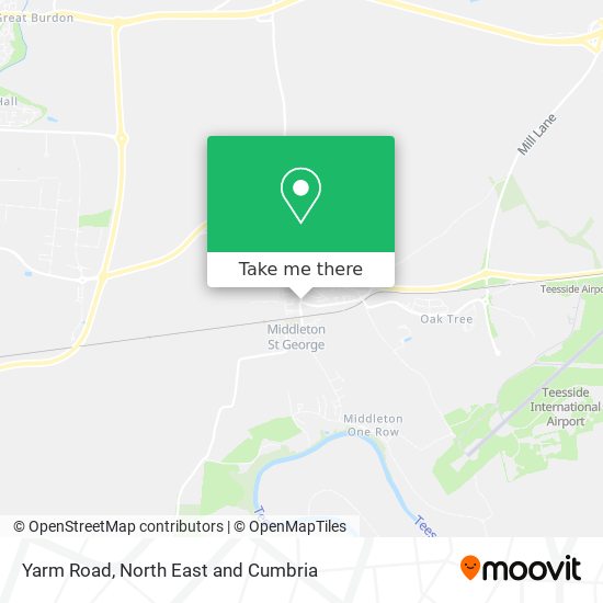 Yarm Road map