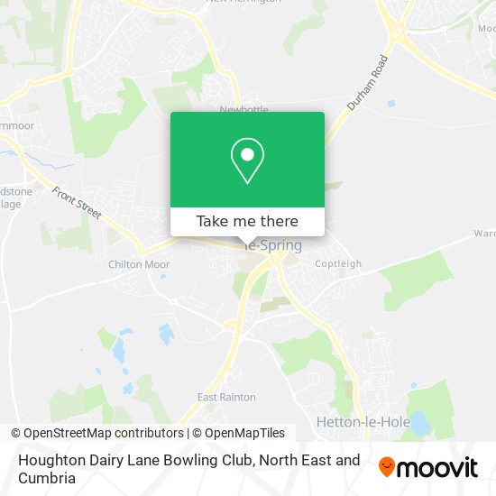 Houghton Dairy Lane Bowling Club map