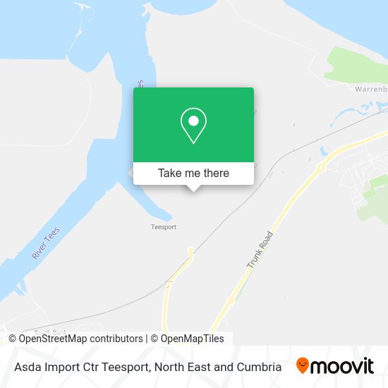 How to get to Asda Import Ctr Teesport in Redcar And Cleveland by bus