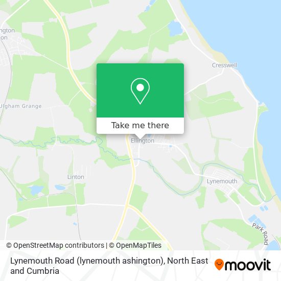 Lynemouth Road (lynemouth ashington) map