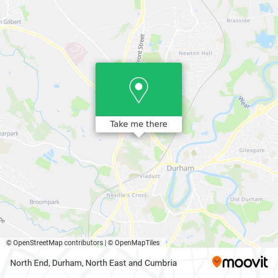 North End, Durham map