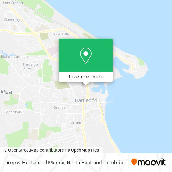 Argos Hartlepool Marina map