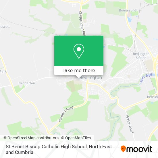 St Benet Biscop Catholic High School map