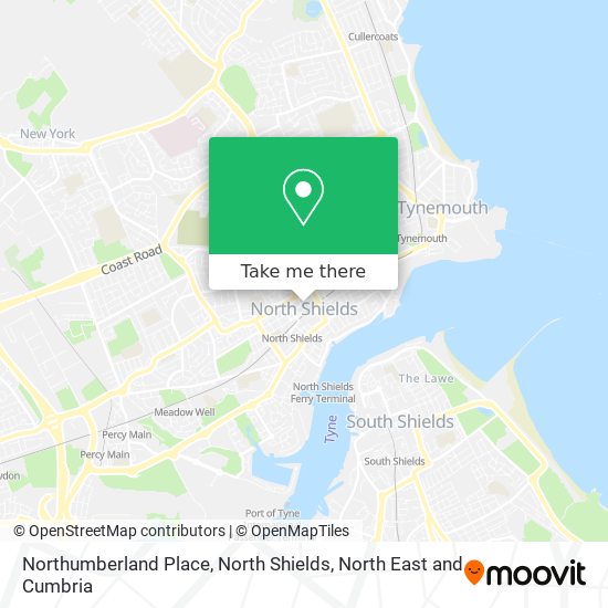 Northumberland Place, North Shields map