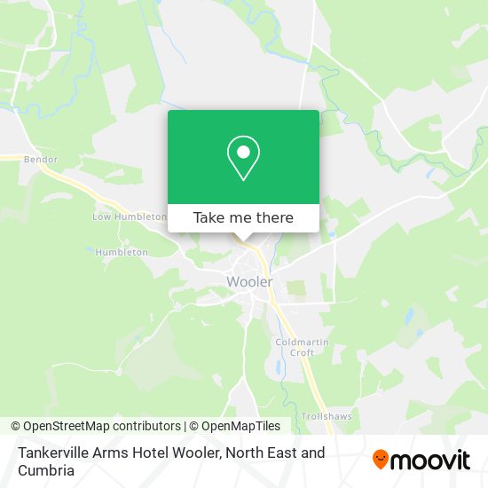 Tankerville Arms Hotel Wooler map