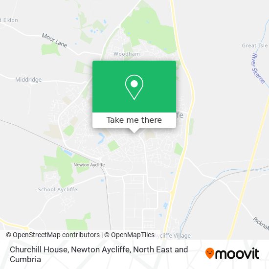 Churchill House, Newton Aycliffe map