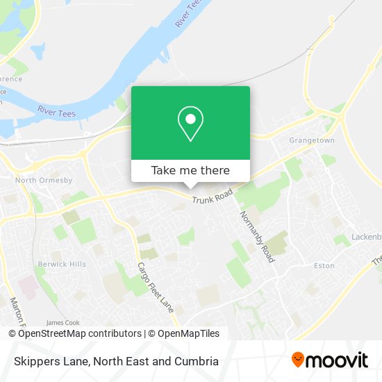 Skippers Lane map