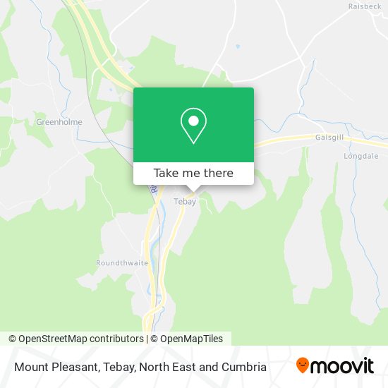Mount Pleasant, Tebay map