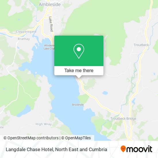 Langdale Chase Hotel map
