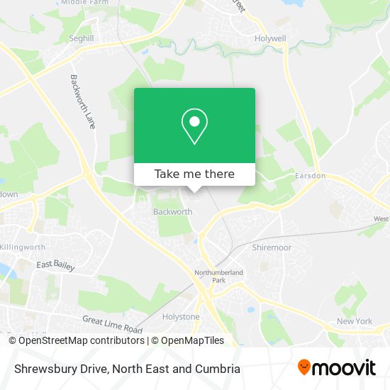 Shrewsbury Drive map