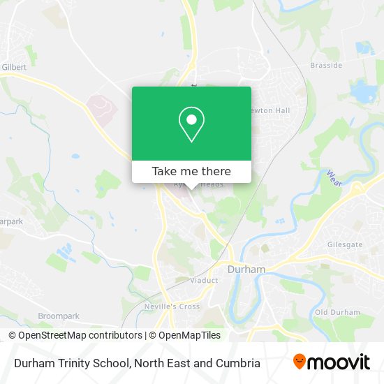 Durham Trinity School map