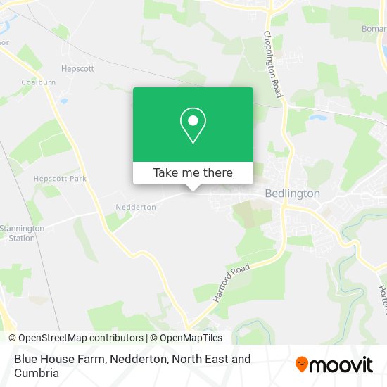Blue House Farm, Nedderton map