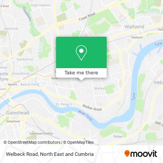 Welbeck Road map