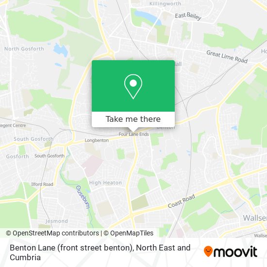 Benton Lane (front street benton) map