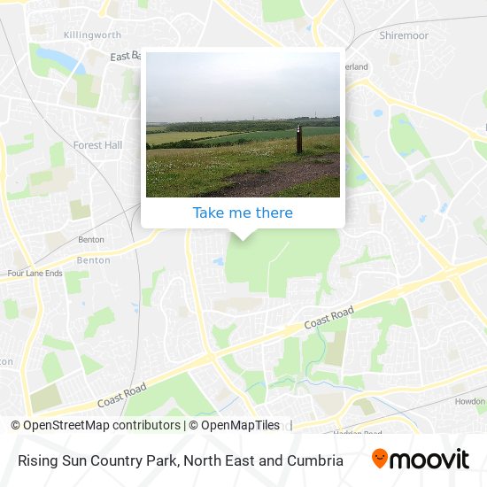 Rising Sun Country Park map