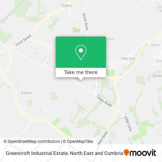 Greencroft Industrial Estate map