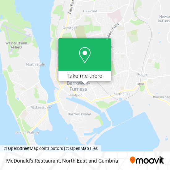 How to get to McDonald s Restaurant in Barrow In Furness by Train