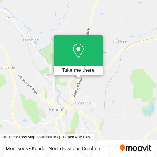 Morrisons - Kendal map