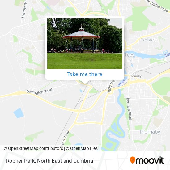 Ropner Park map