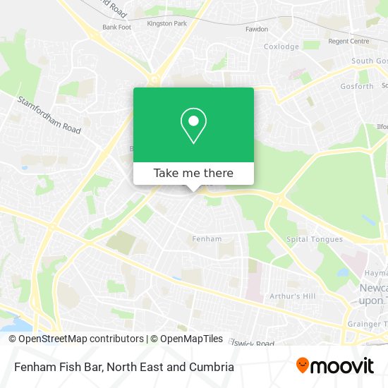 Fenham Fish Bar map