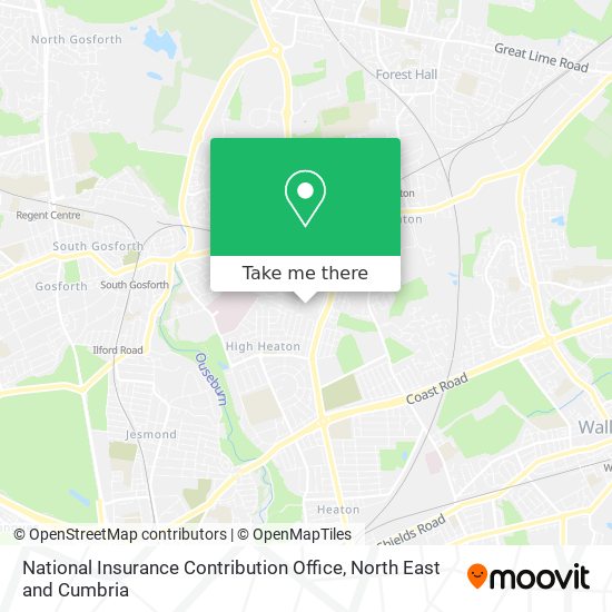 National Insurance Contribution Office map
