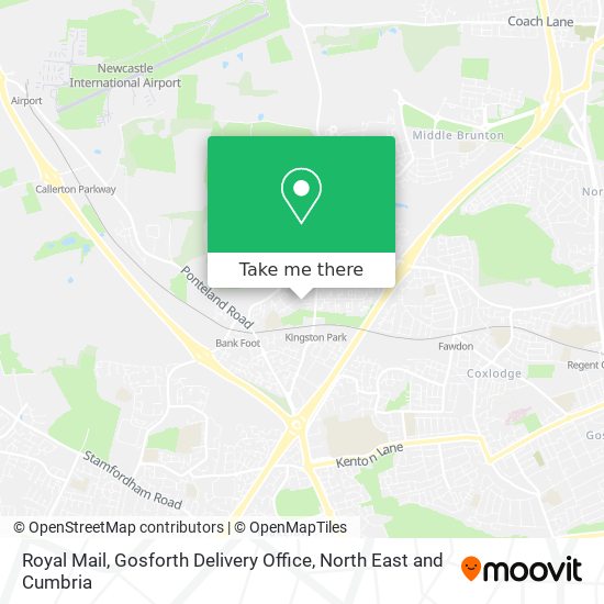 Royal Mail, Gosforth Delivery Office map