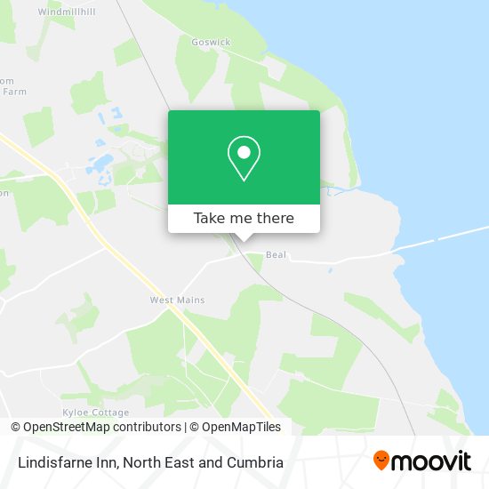 Lindisfarne Inn map