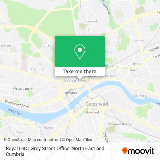 Royal IHC | Grey Street Office map