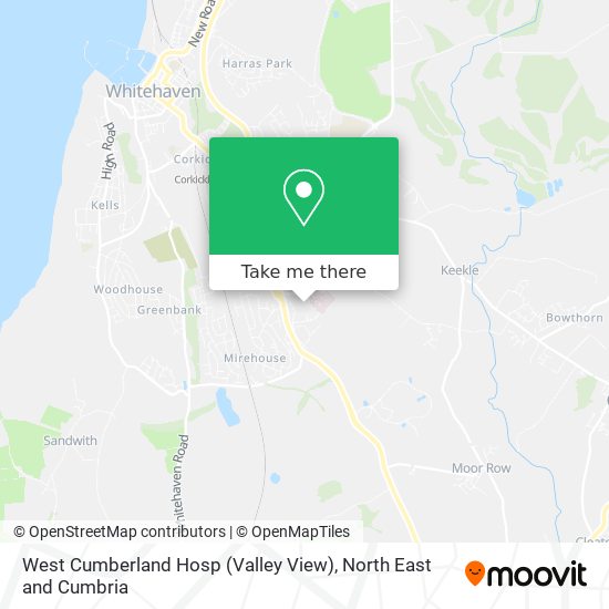 West Cumberland Hosp (Valley View) map