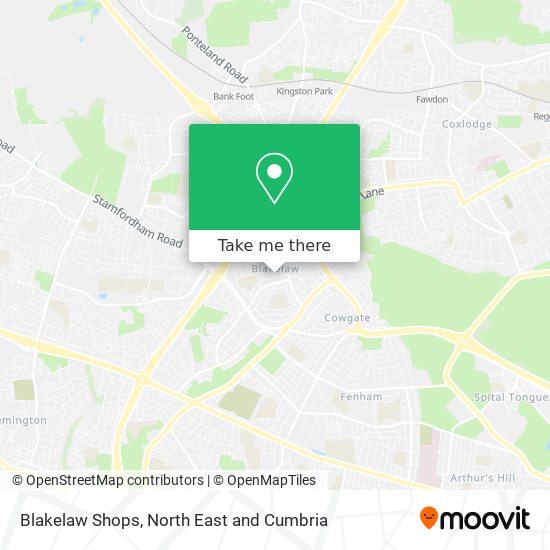 Blakelaw Shops map