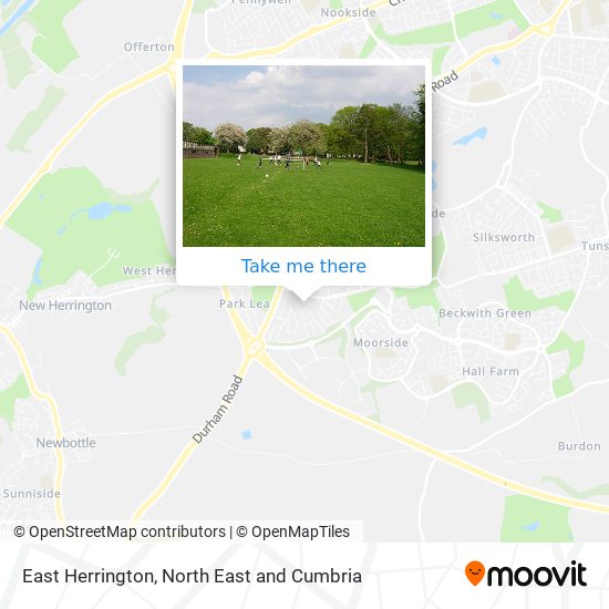 East Herrington map
