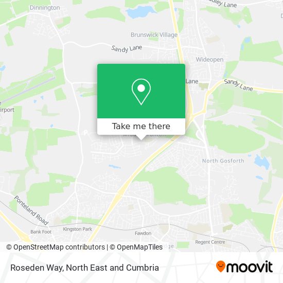 Roseden Way map