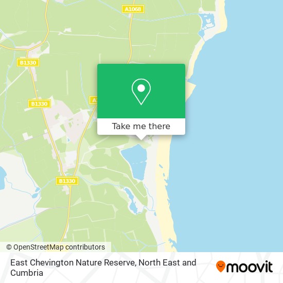 East Chevington Nature Reserve map