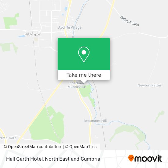 Hall Garth Hotel map