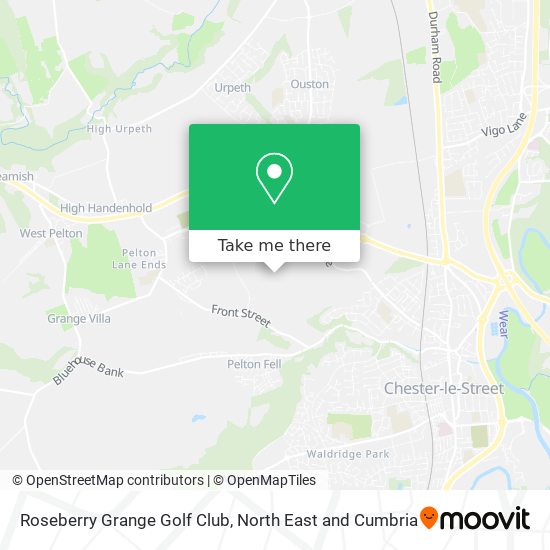 Roseberry Grange Golf Club map