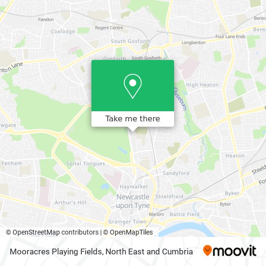 Mooracres Playing Fields map