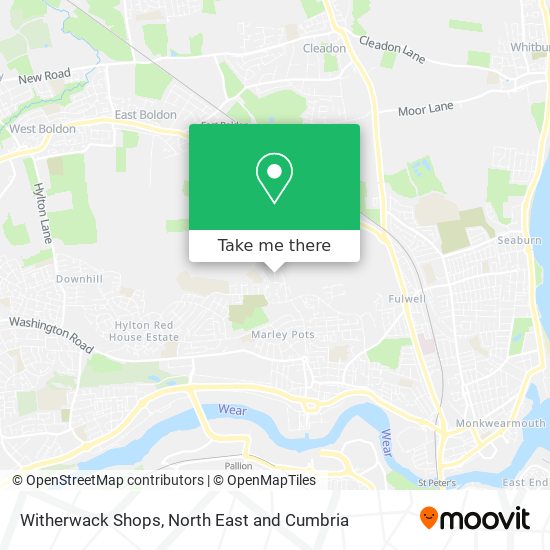 Witherwack Shops map