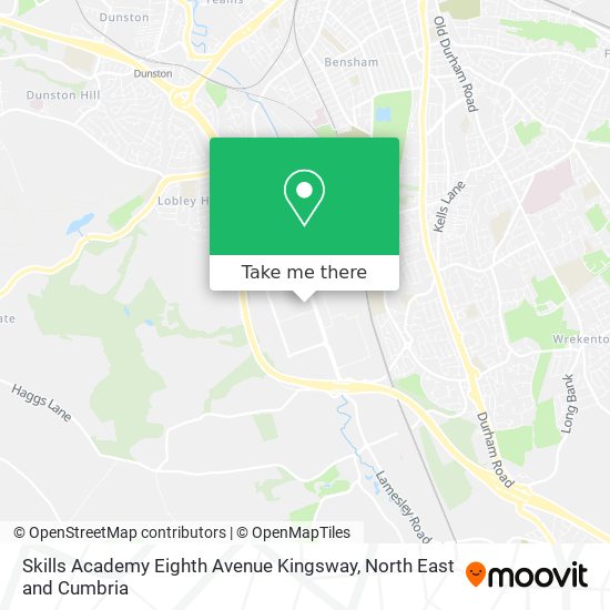 Skills Academy Eighth Avenue Kingsway map