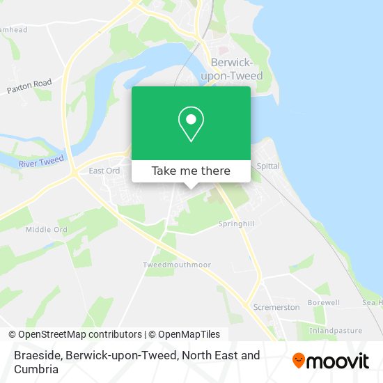 Braeside, Berwick-upon-Tweed map