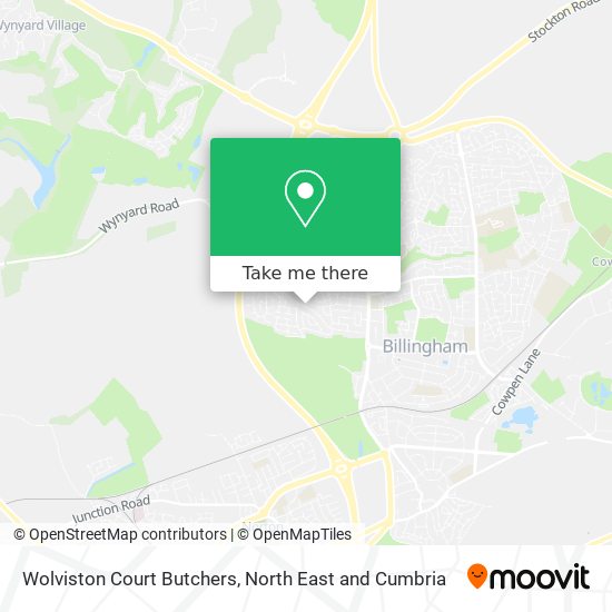 Wolviston Court Butchers map