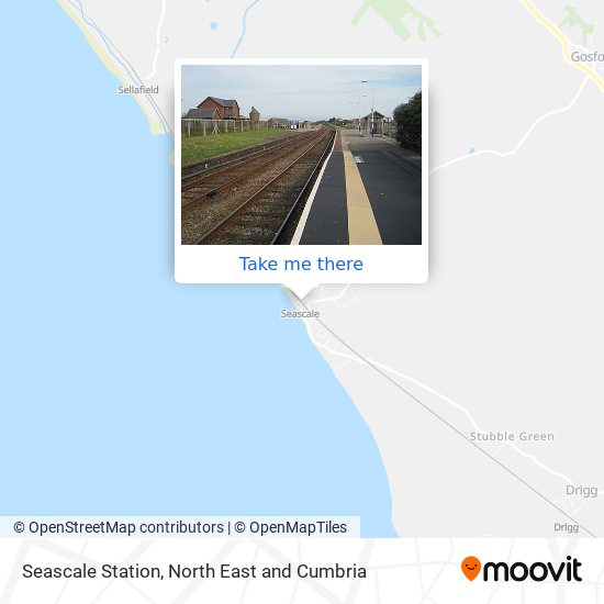 Seascale Station map