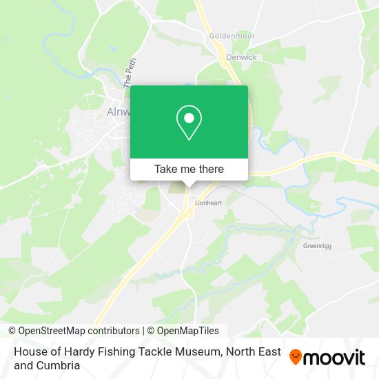House of Hardy Fishing Tackle Museum map