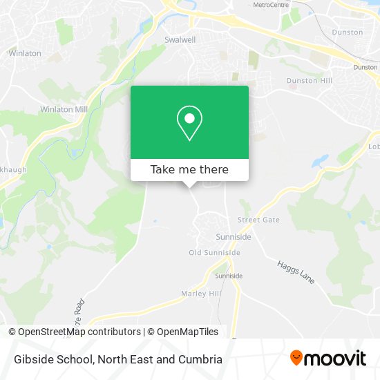 Gibside School map