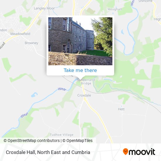 Croxdale Hall map