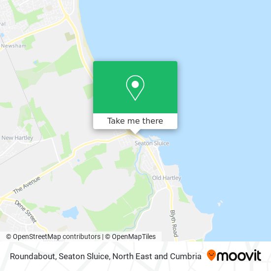 Roundabout, Seaton Sluice map