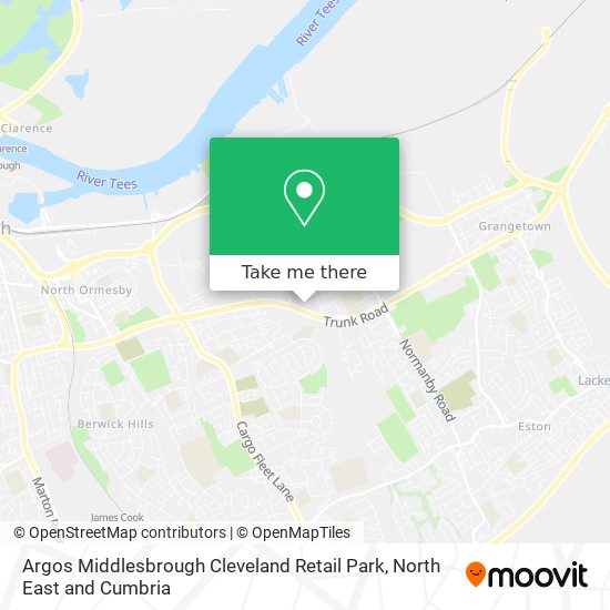 Argos Middlesbrough Cleveland Retail Park map