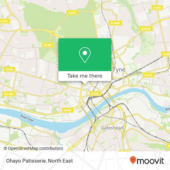 Ohayo Patisserie, 44 Stowell Street Chinatown Newcastle upon Tyne NE1 4 map