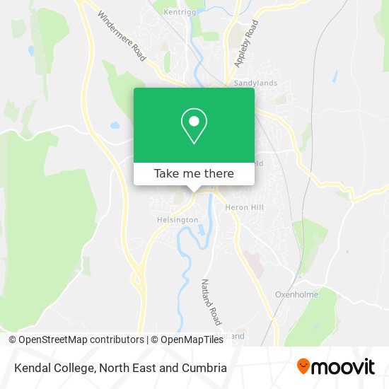 Kendal College map